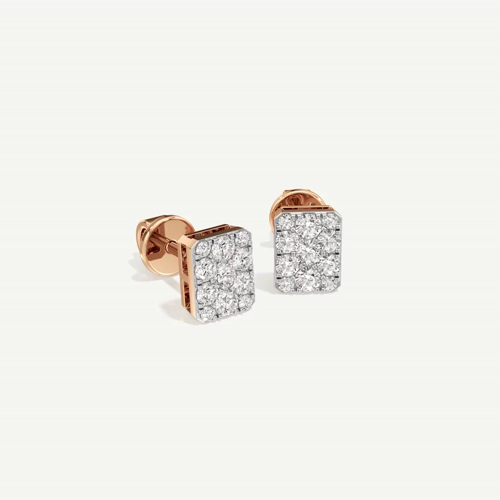 Luna Emerald Diamond Earring