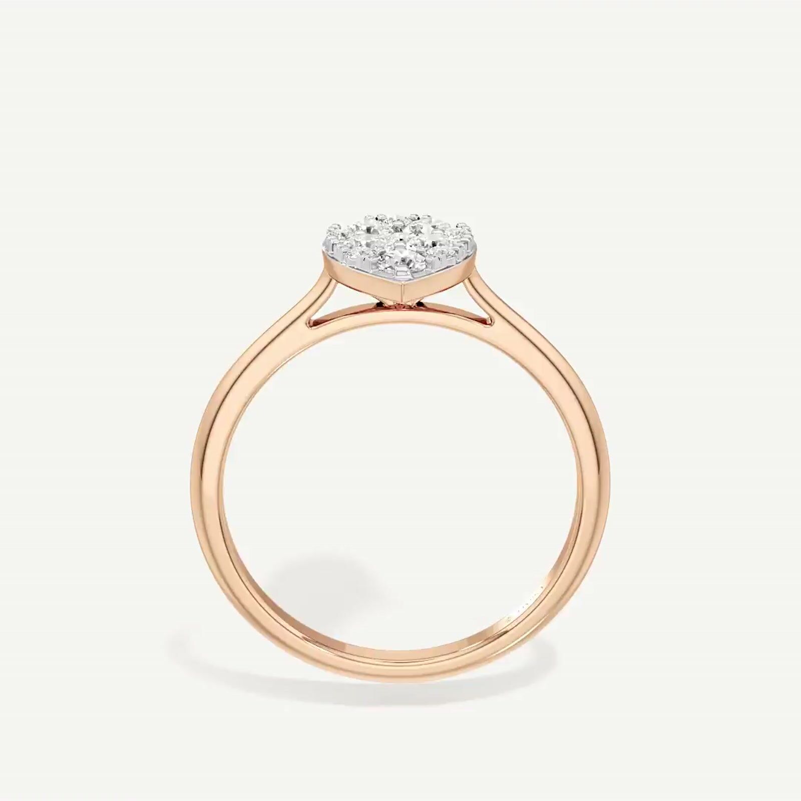 Hush Pear Diamond Ring