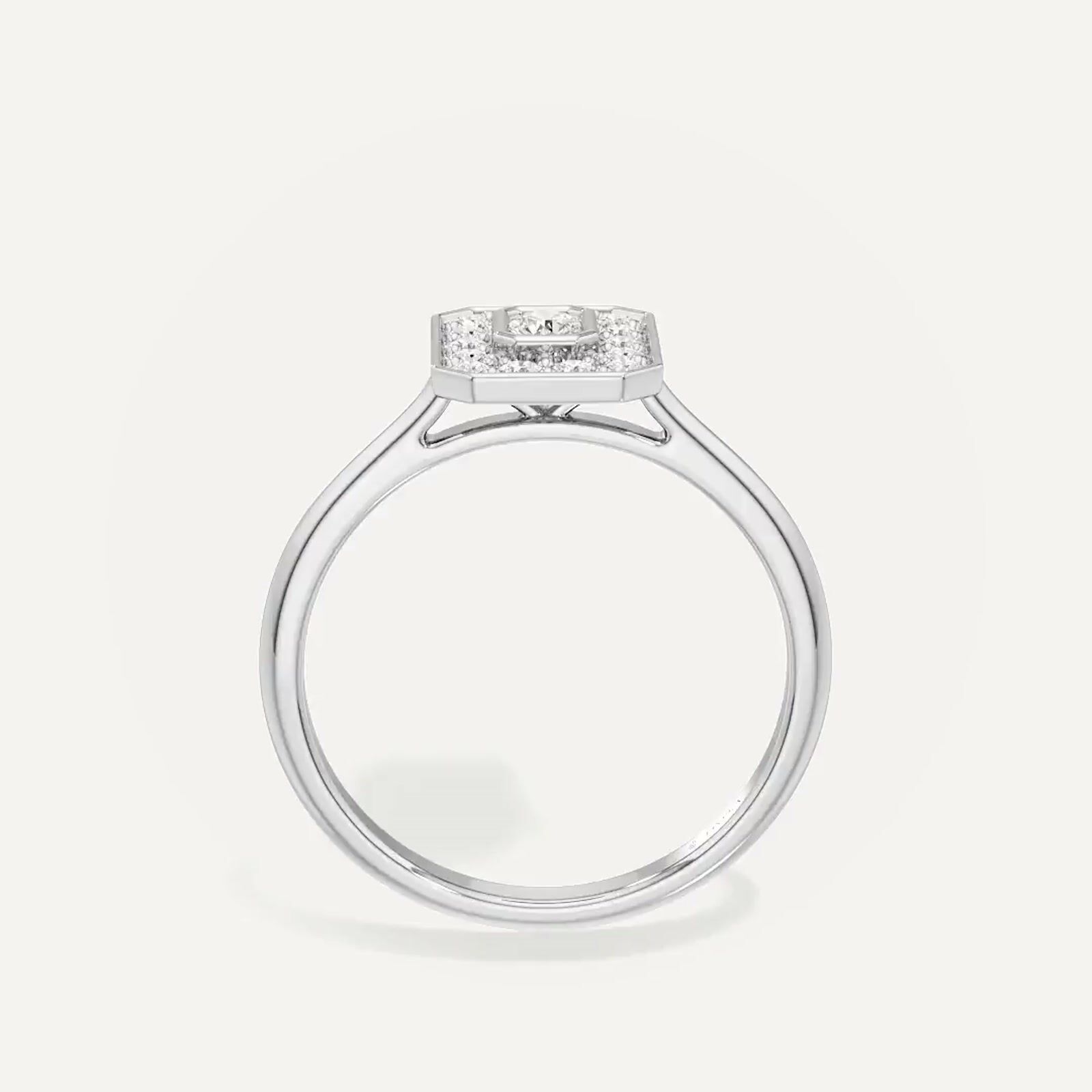Zenith Emerald Diamond Ring