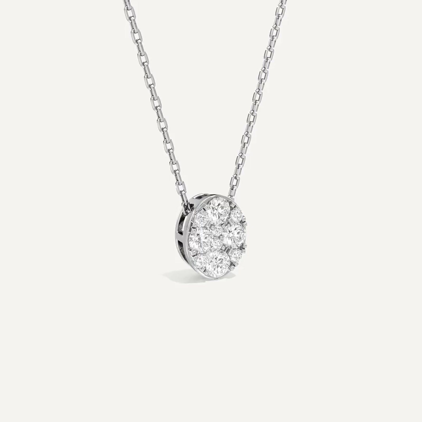 Reva Oval Diamond Pendant