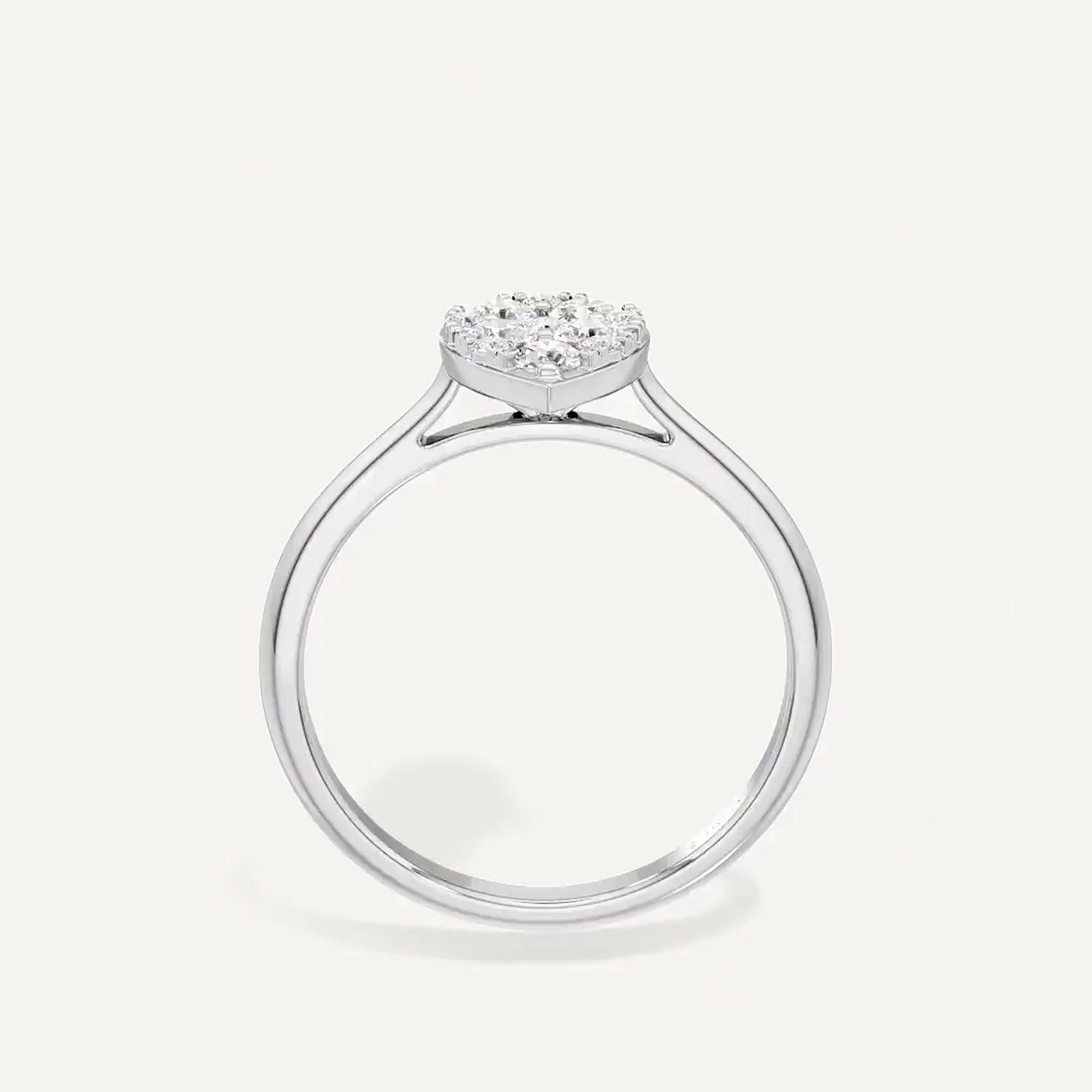 Hush Pear Diamond Ring