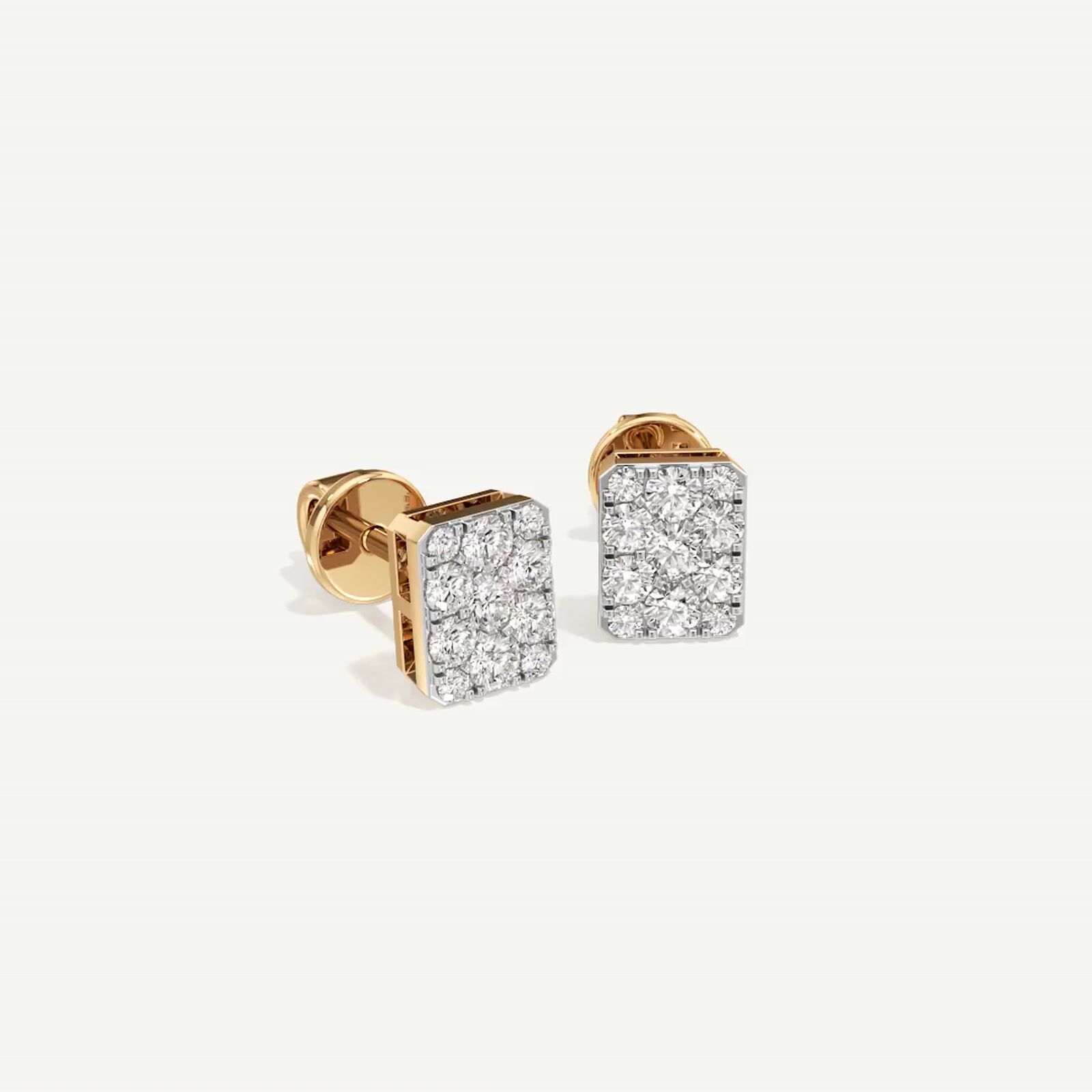 Luna Emerald Diamond Earring