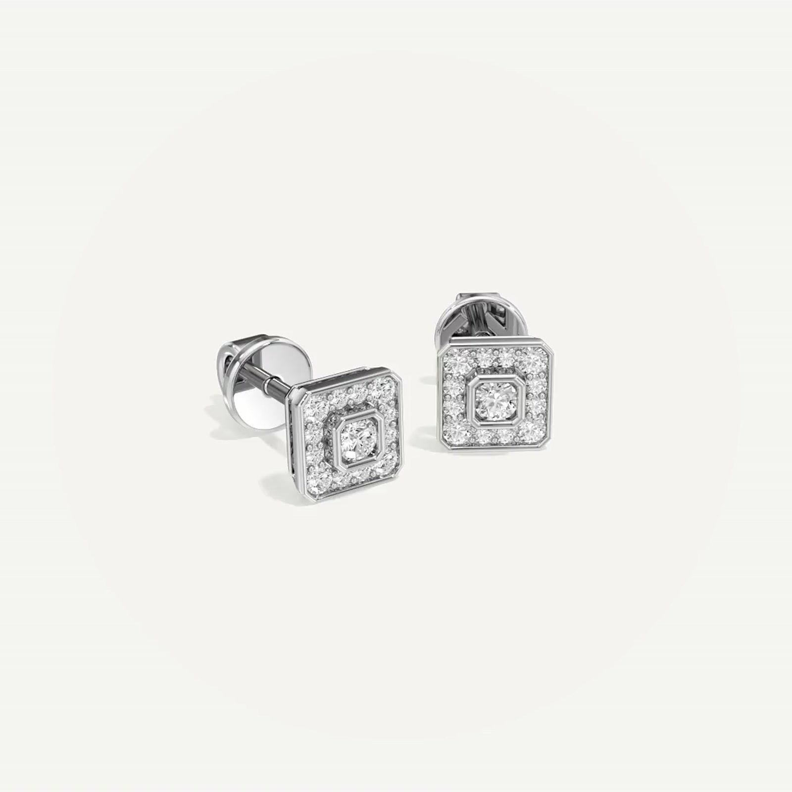 Solace Asscher Diamond Earring
