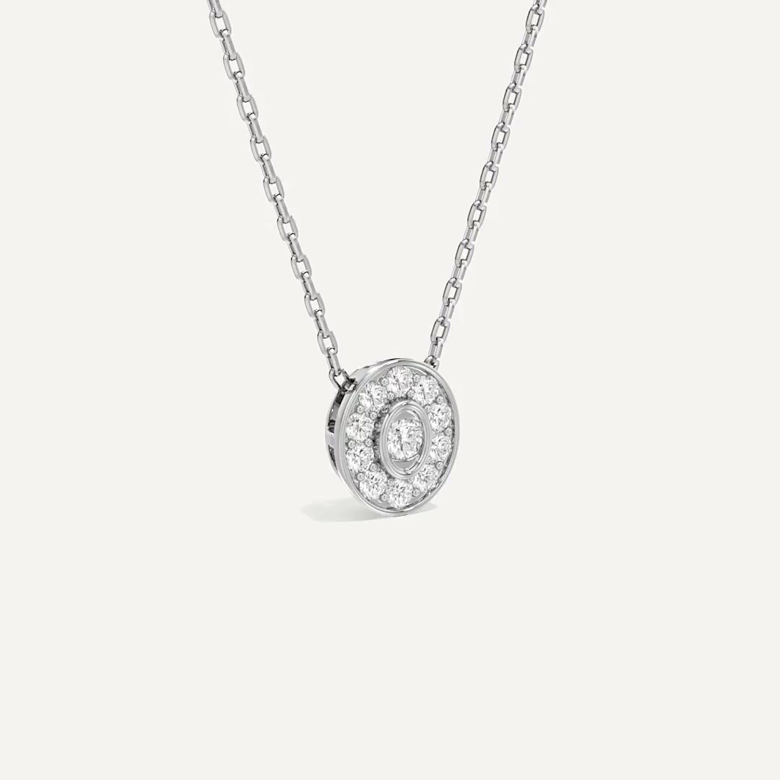 Seren Oval Diamond Pendant