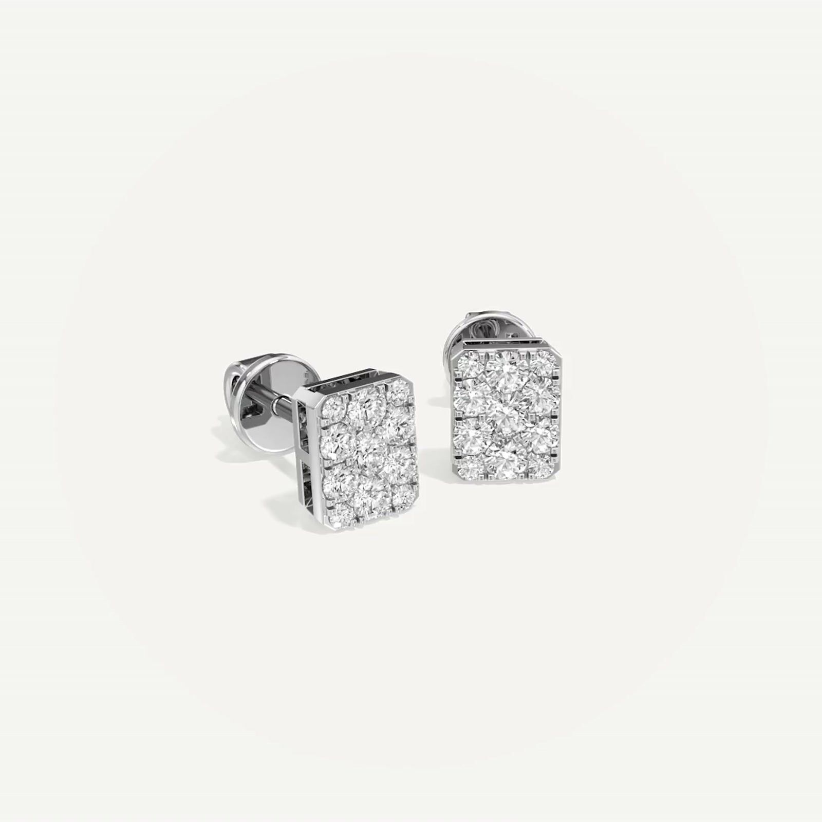 Luna Emerald Diamond Earring