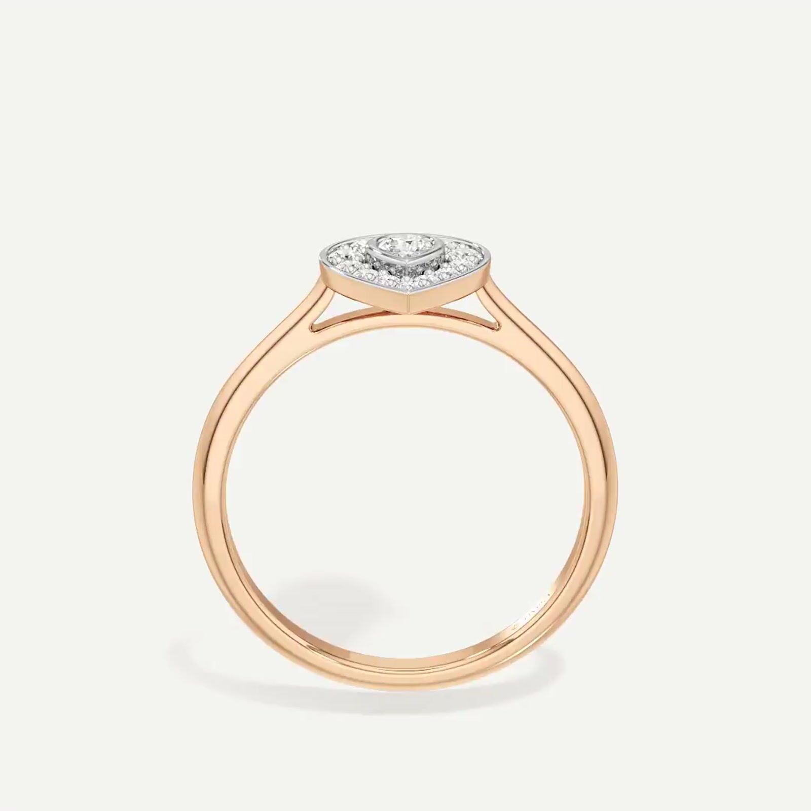 Dualis Pear Diamond Ring