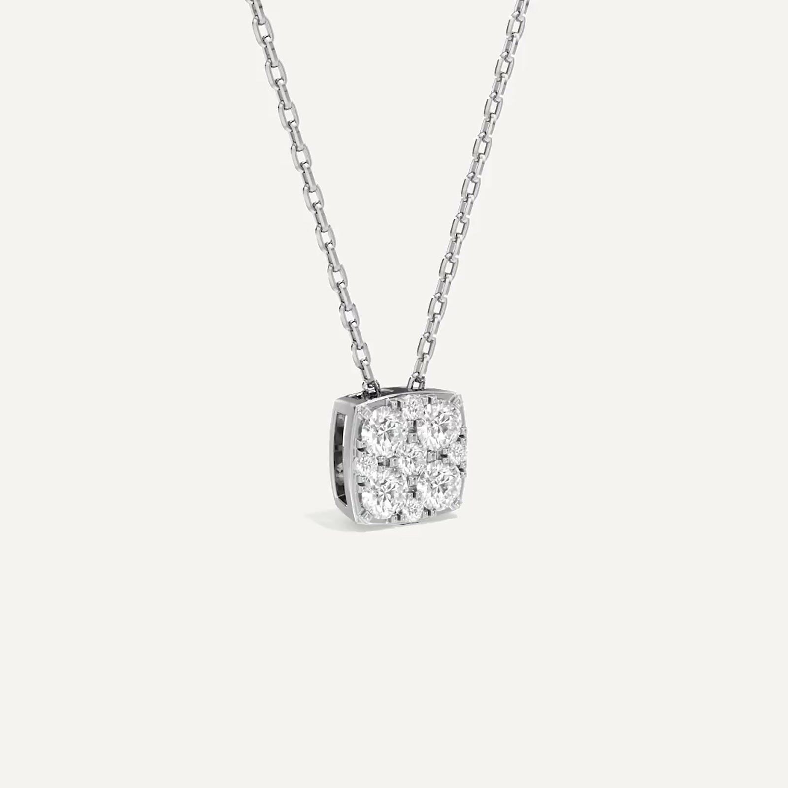 Whisper Cushion Diamond Pendant