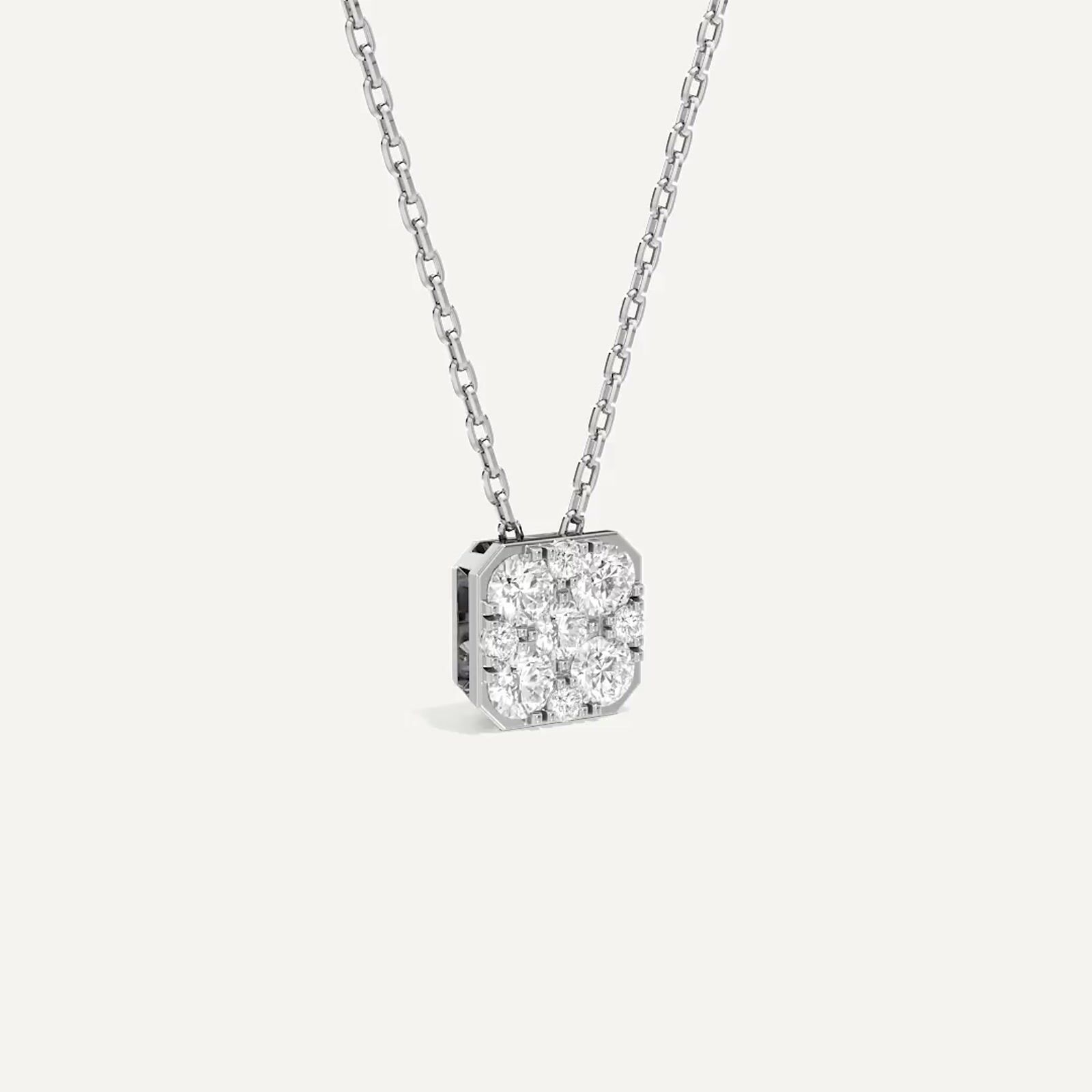 Orelia Asscher Diamond Pendant