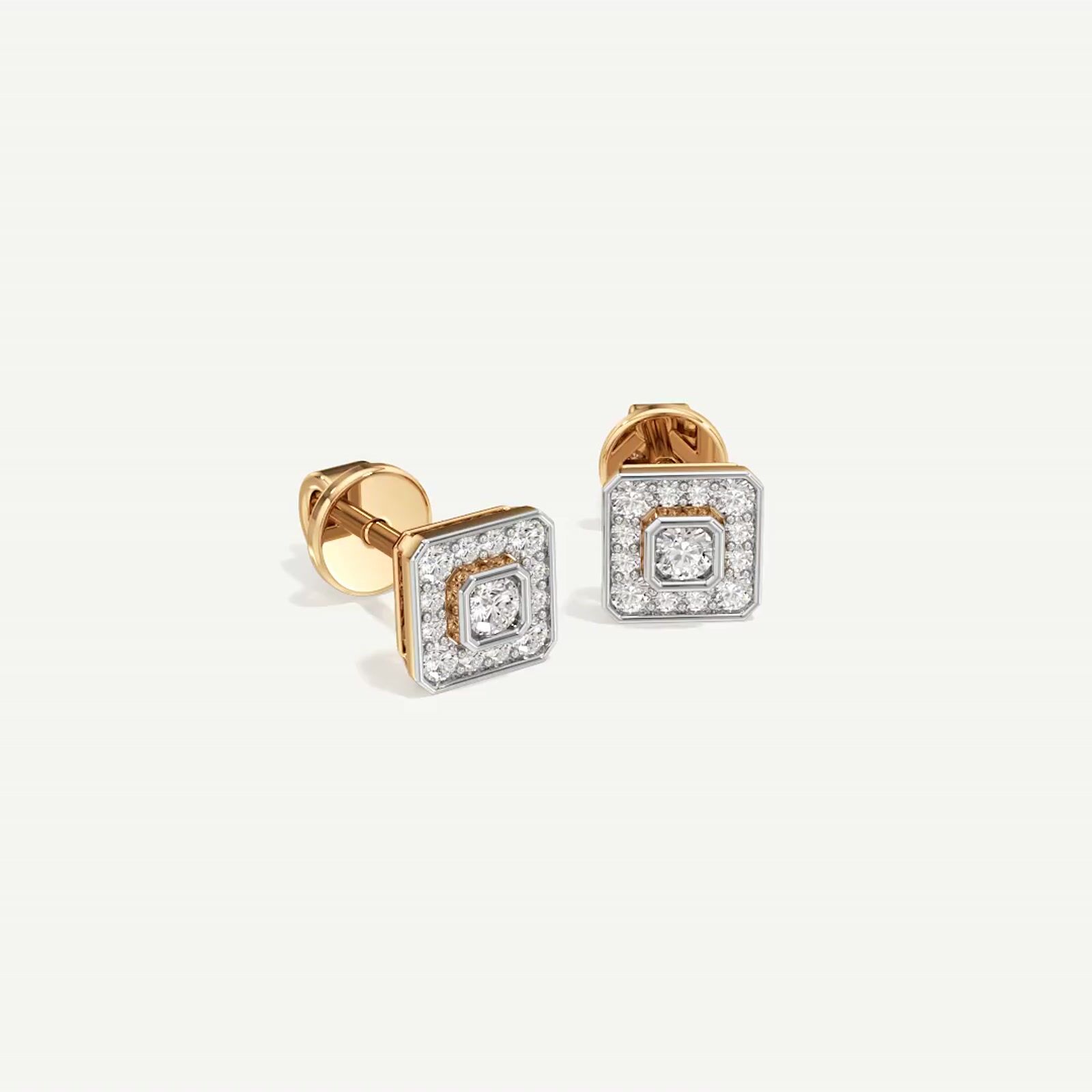 Solace Asscher Diamond Earring
