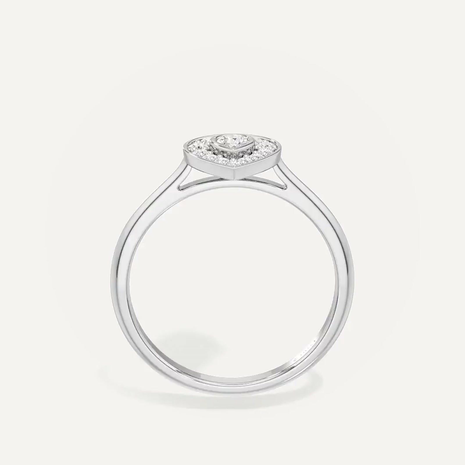 Dualis Pear Diamond Ring