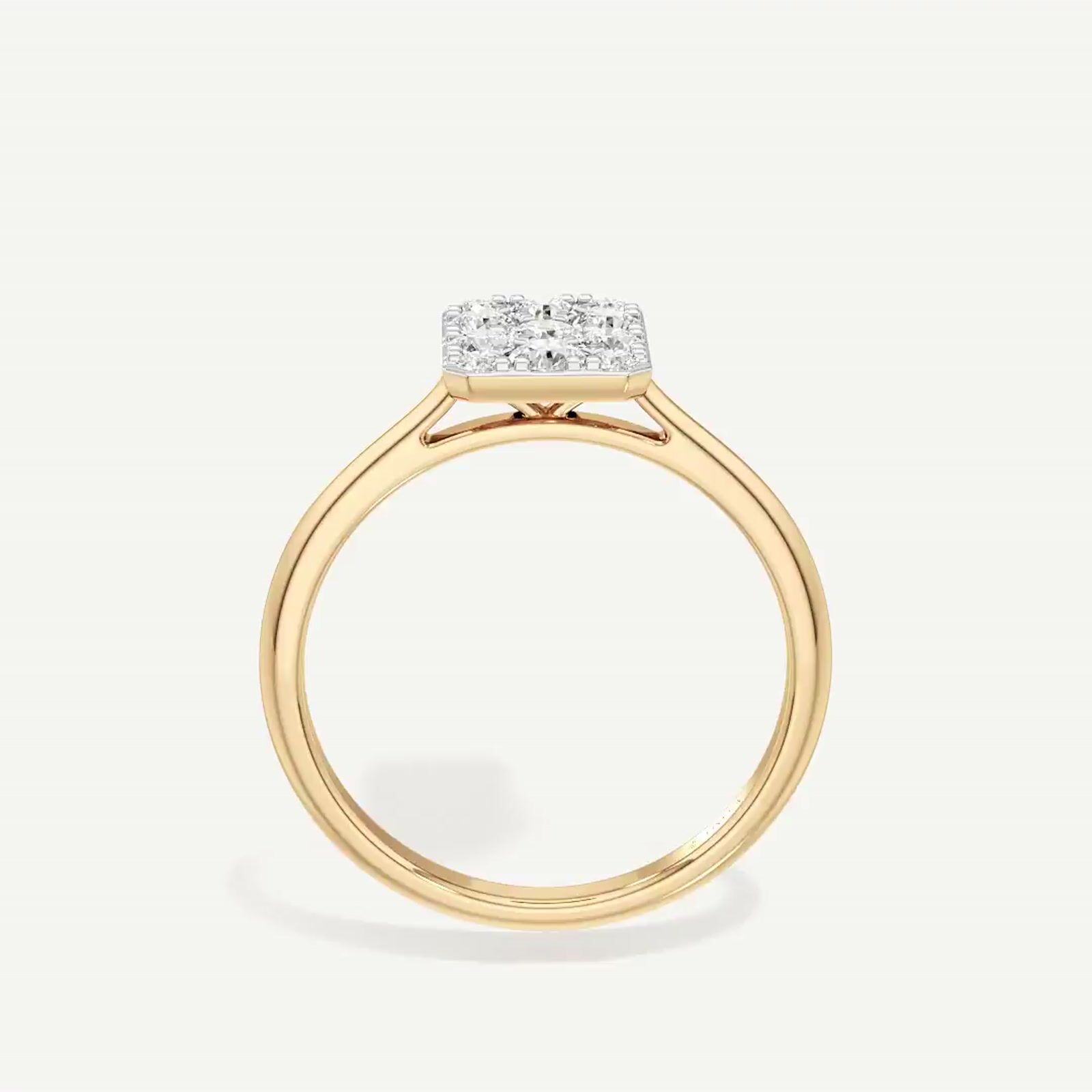 Evara Emerald Diamond Ring