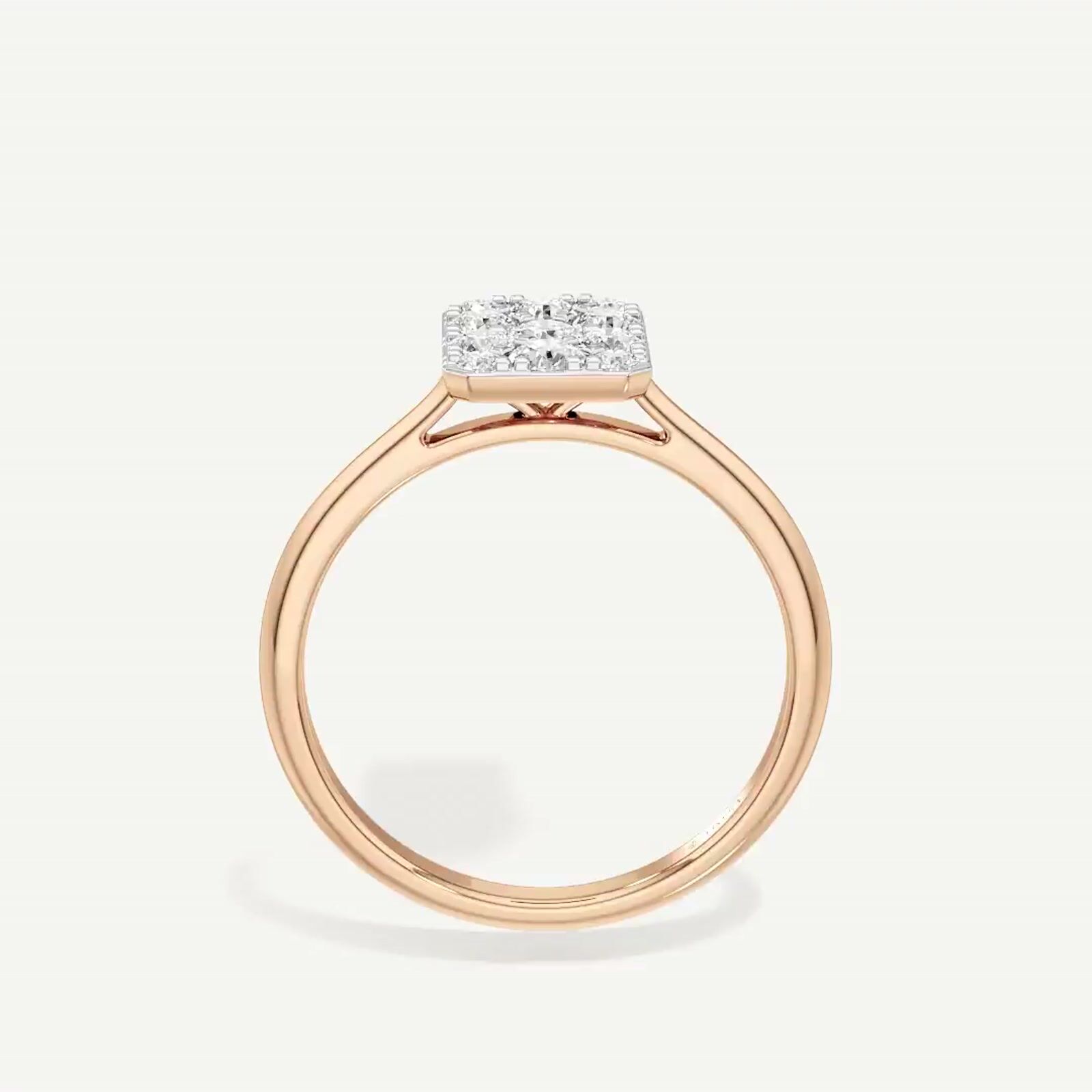 Evara Emerald Diamond Ring