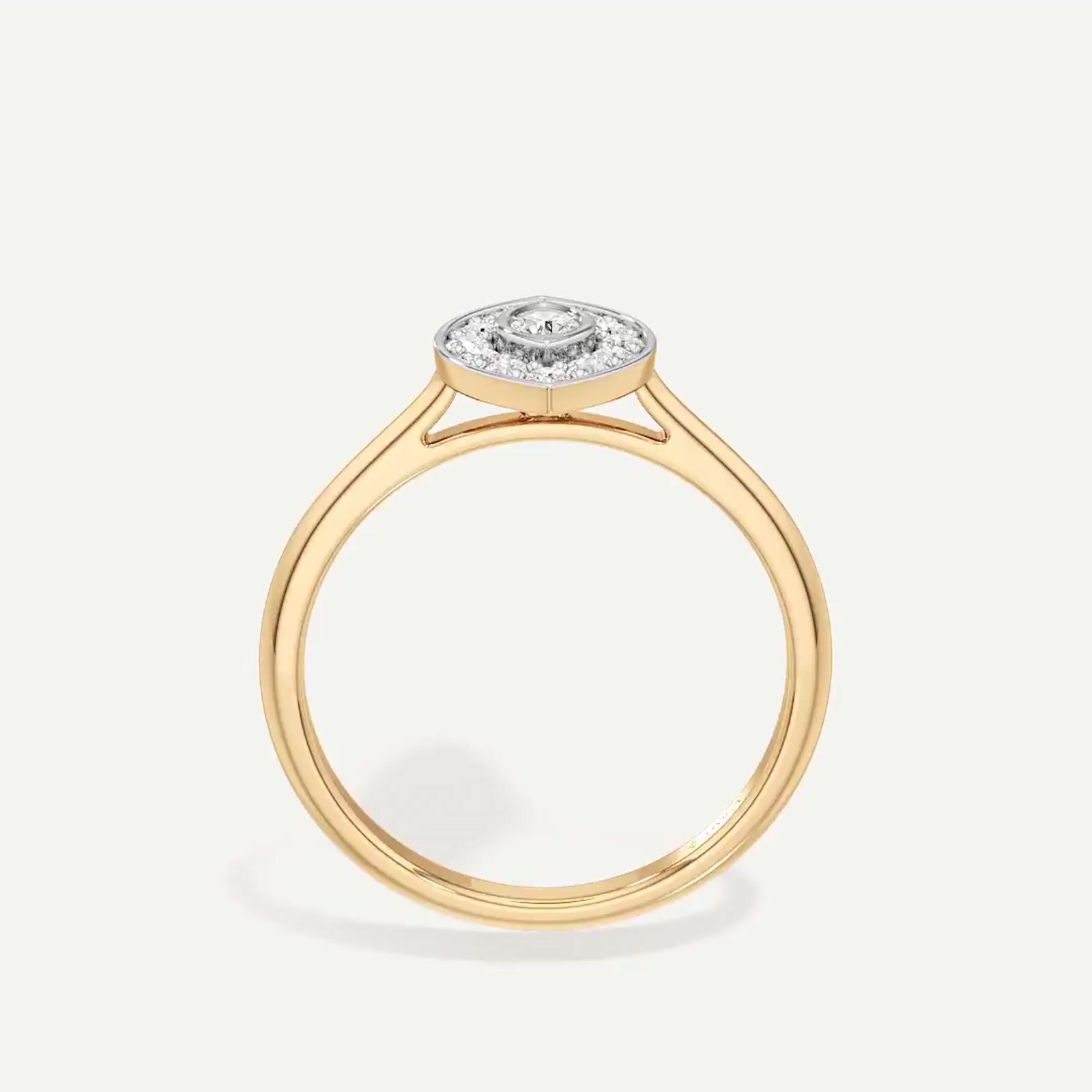 Evil Cham Marquise Diamond Ring