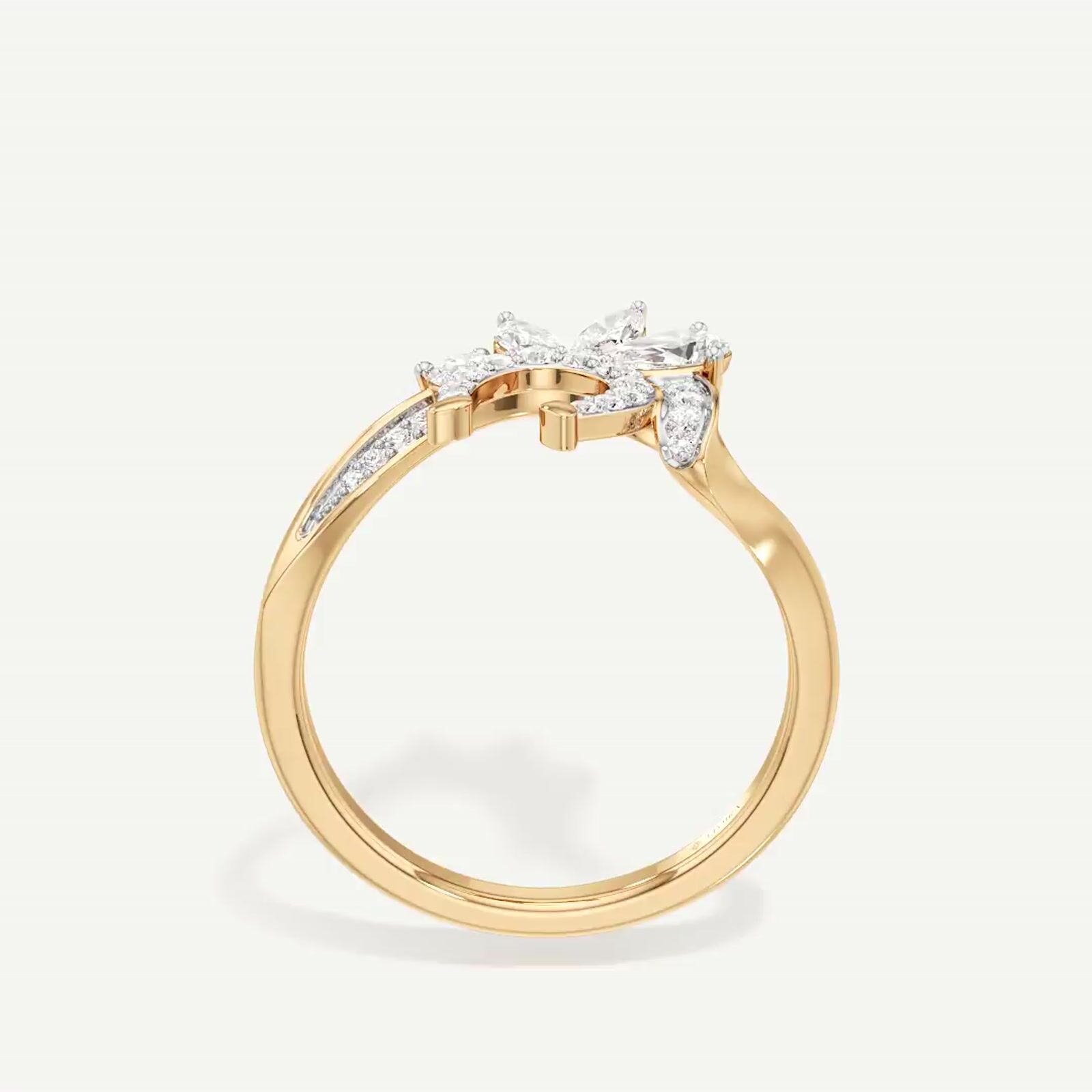 Buy Best|Truffle Cluster Lab Grown Diamond Ring|online