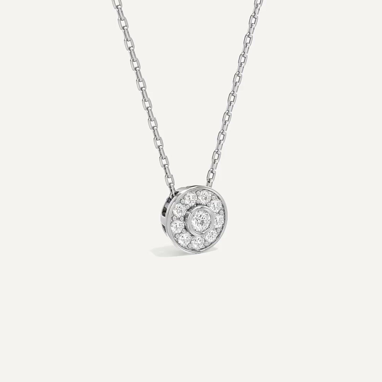 Polaris Round Diamond Pendant