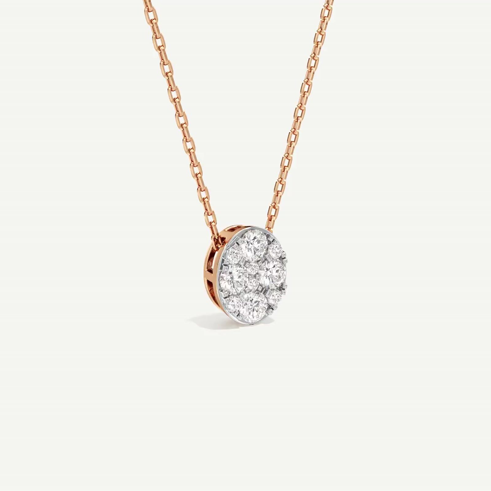 Reva Oval Diamond Pendant
