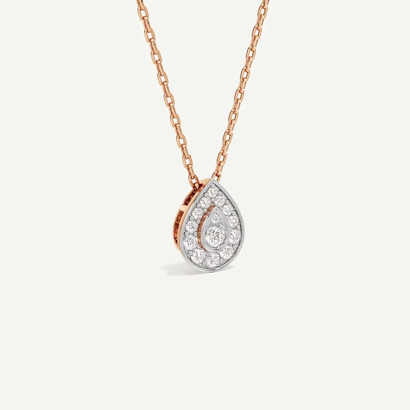 Medley Pear Diamond Pendant