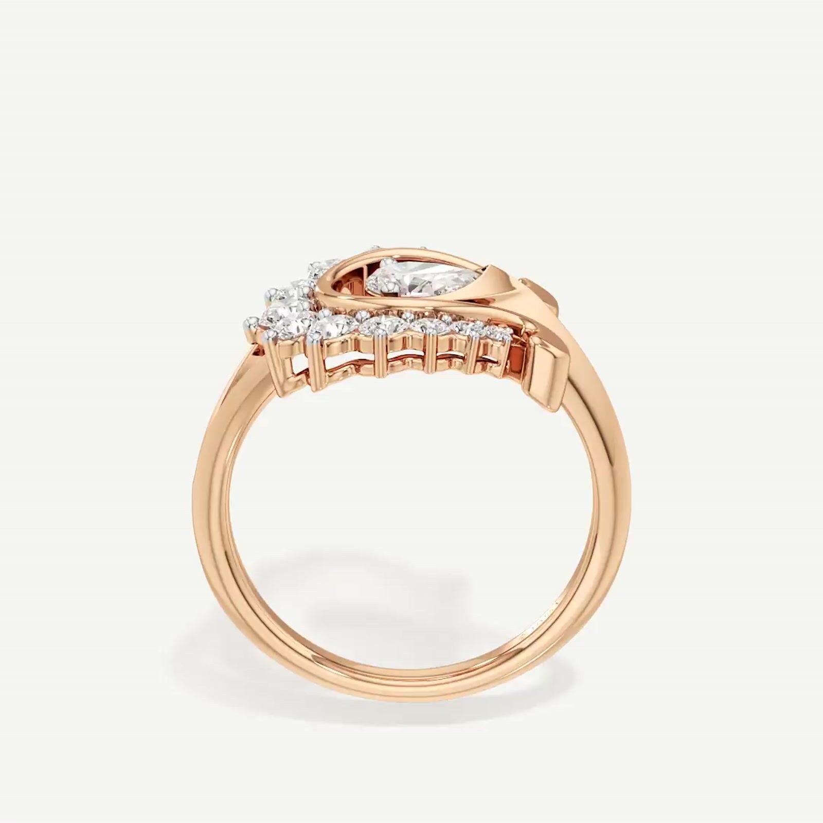Buy Best|Fortuna Wave Cocktail Ring|online