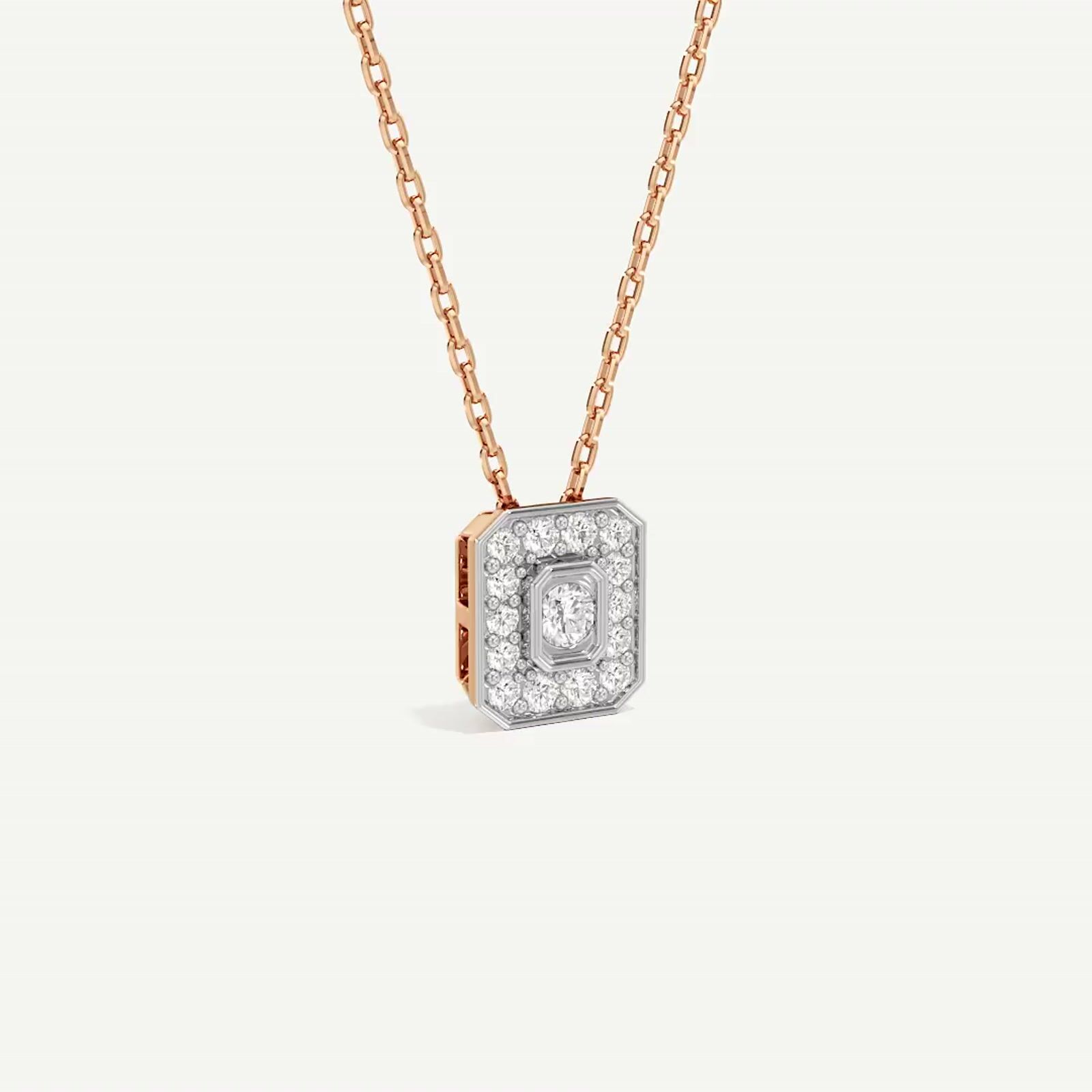 Solar Emerald Diamond Pendant